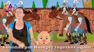Humpty Dumpty Nursery Rhyme | Action Songs For Children | Kids Action Songs