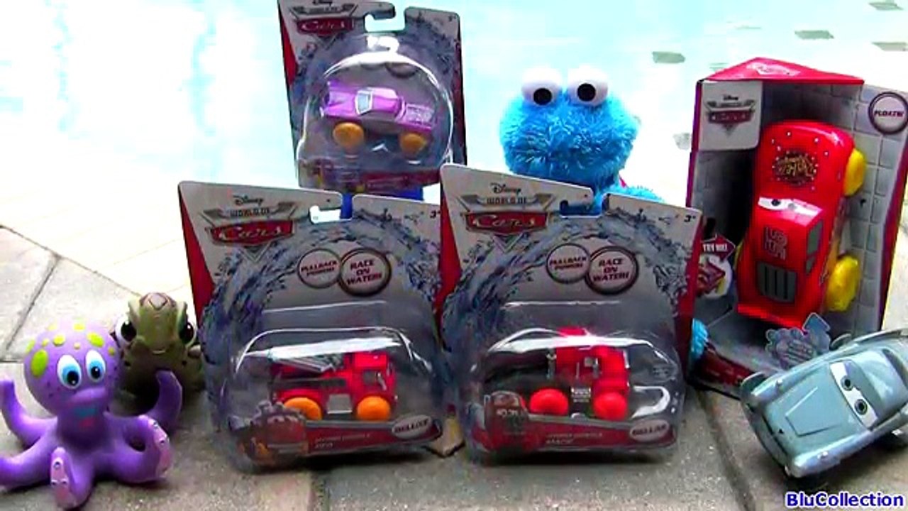 Disney Cars Pool Party Mack Truck Hydro Wheels Bathtub Water Toys + Ramone & Firetruck Red