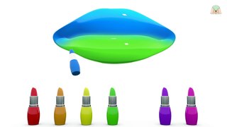 LipStick Color For Children Learn Colors with 3D Lipstick Learning Videos