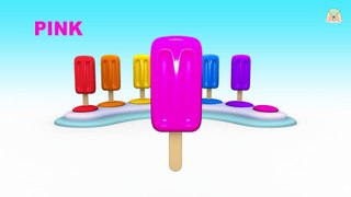 Color Ice fruits   Learn Colors with ice Fruits   Soft Ice Cream Colors Learning Videos