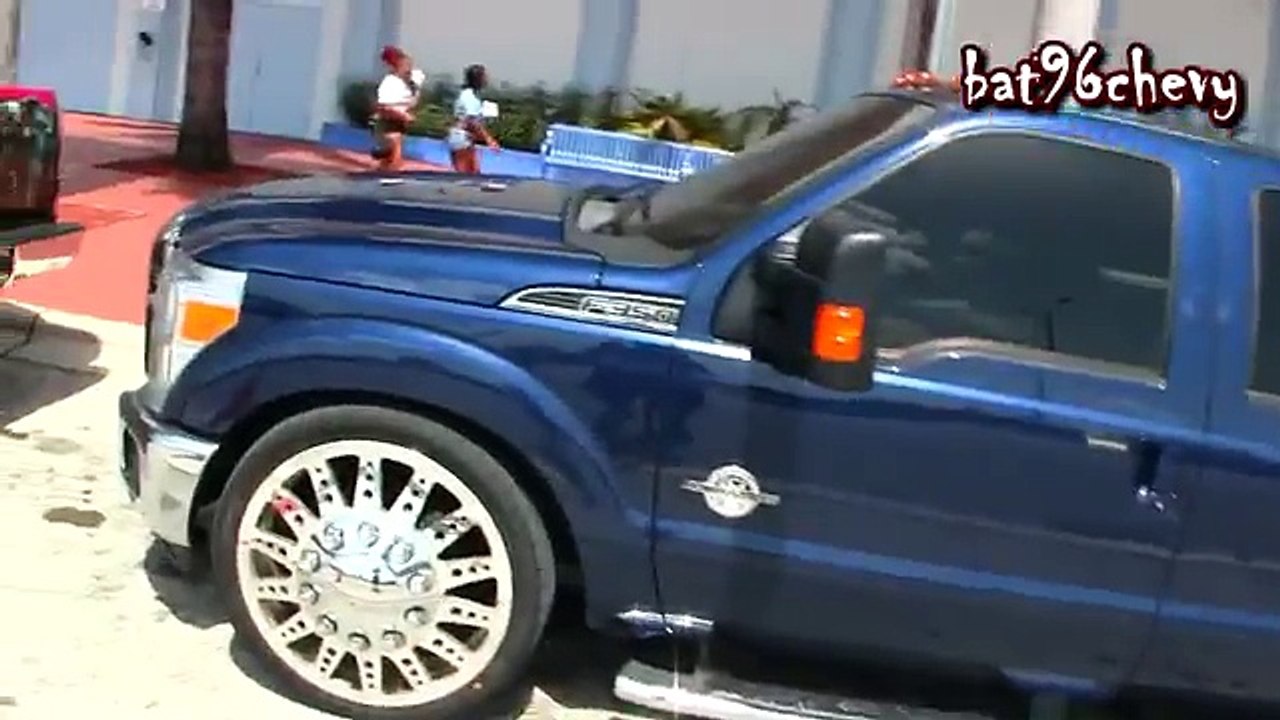 new Ford F 350 Dually LOWERD on 26 Dually Wheels 1080p HD