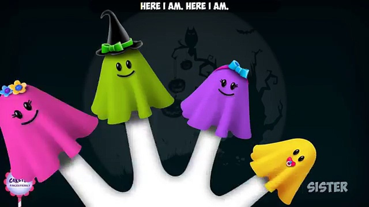 Ghost Finger Family Song| Nursery Rhyme | Cake Pop Halloween Finger Family Songs for kids