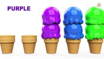 Learn Colors with Soft Ice Cream 3D Color Learning Videos for Kids and Toddlers