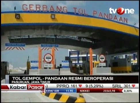 Jalan Tol Gempol-Pandaan Telah Resmi Beroperasi