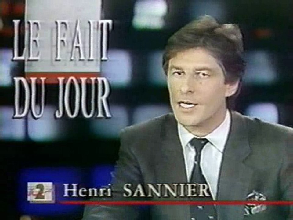 Antenne 2 - 24 janvier 1989 - Le journal de Henri Sannier