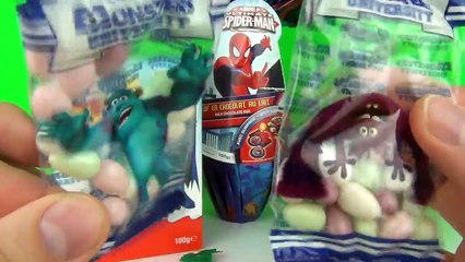 Surprise Eggs Kinder Surprise Easter Egg Batman Spiderman Disney Monsters University Despi