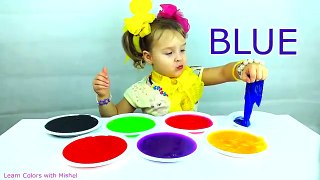 Learn Colors with Colorful Slime for Children, Toddlers and Babies Learn Colours for Kids