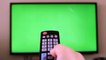 Free clip remote control with green screen