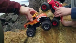 Monster Trucks for Children Learn To Fly!