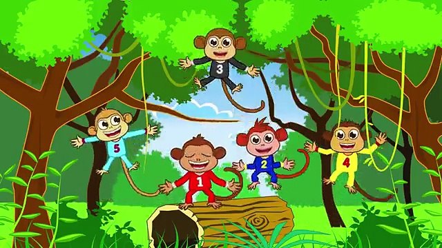 Five Little Monkeys jumping on the bed 5 petits singes comptine en Anglais