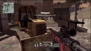 Modern Warfare 3: L118A ACOG Sniping Gameplay on Hardhat 46 13 No killstreaks