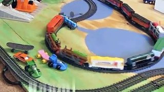 Power Trains Toy Train Crash and Lumber Yard Set