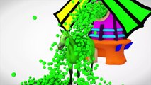 Learn Colors With Pig Cow Horse & Learn Name Animals Windmill Toys Fun Videos For Kids