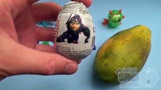 Big Hero 6 Surprise Egg Learn A Word! Spelling Fruit! Lesson 28