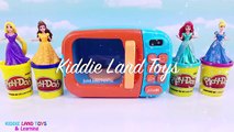 Disney Princess Glitter Playdoh Dresses Magic Microwave Surprises Fun Video for Kids