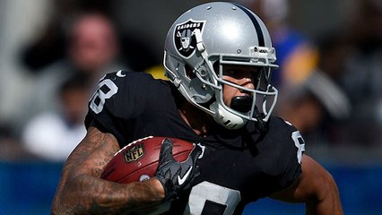 Marcell Ateman sprints ahead of defender for 25-yard gain