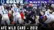 Ray Lewis' Final Home Game! | Colts vs. Ravens, 2012 AFC Wild Card
