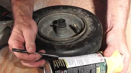Spray Foam Filled Tire / No More Flats!