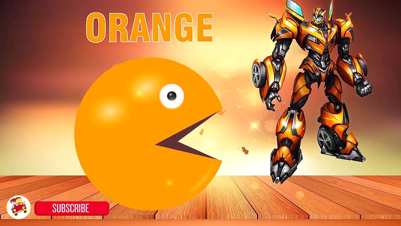Learning Colors with Pacman Transformers   Pacman For Children   Colours for Kids to Learn