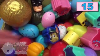 NEW Huge 101 Surprise Egg Opening! Kinder Surprise Disney Mickey Mouse Paw Patrol Trolls!