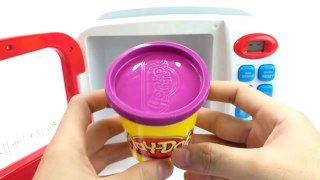 COLOR McQueen & MICROWAVE Surprise Eggs Toys - Play Doh and Learn Colors Finger Family for Children