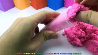 DIY How To Make Kinetic Sand Ice Cream Mickey Mouse Disney Doreamon Toys - Learning Colours For Kids