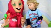 Learn colors with Masha and balls, Songs Finger Family and Nursery Rhymes for Kids