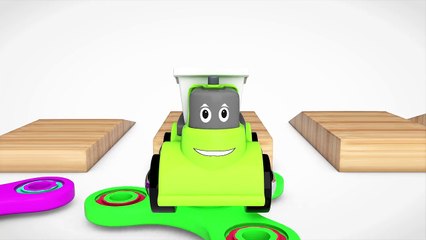 Learn Colors With Truck Cars W Fidget Spinner And Learn Shapes Fun Toys Videos For Kids