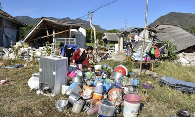 Dua Gempa Guncang Lombok, Bermagnitudo 5,4 dan 6,5
