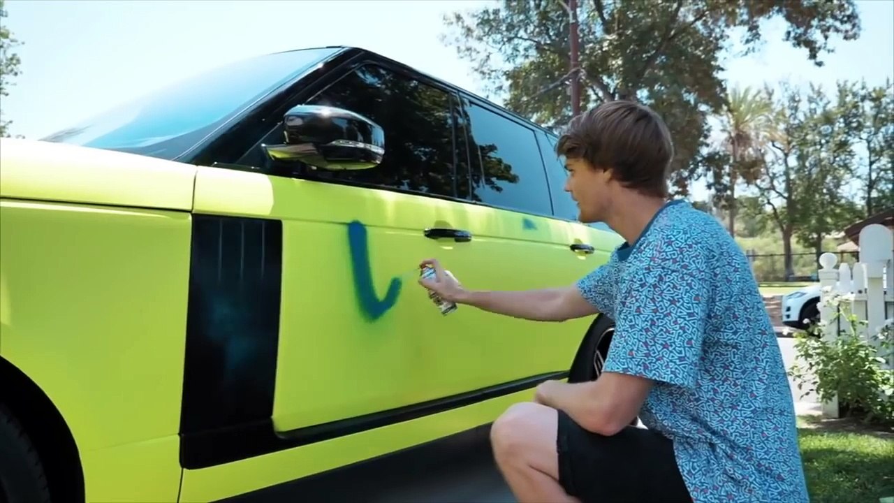 Someone spray painted my new car