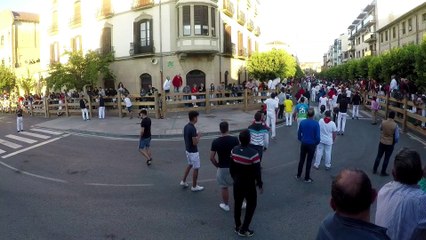 Quinto encierro de las fiestas de Tafalla del 2018