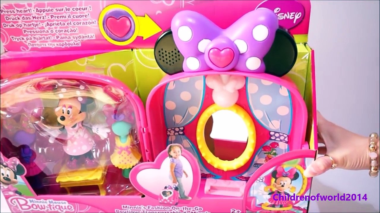 Minnie Mouse Fashion Surprise Toy Learn making Bow with Amazing rainbow MM candy