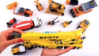 Learning Small and Big with Construction Vehicles for Kids Children | Learn Sizes with Vehicle