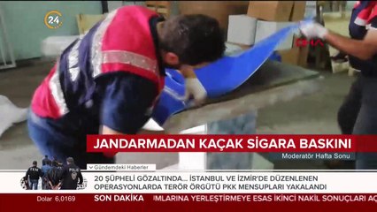 Jandarmadan kaçak sigara baskını