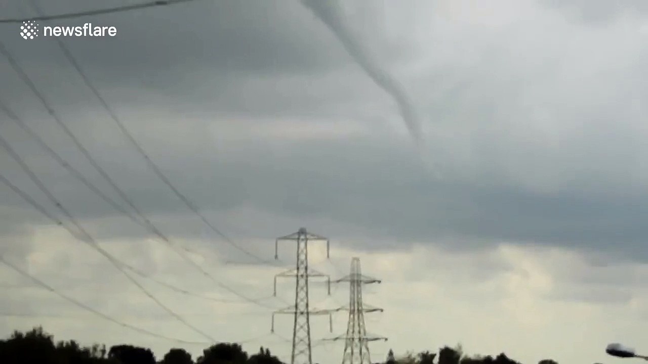 'Mini-tornado' spotted near Stockport