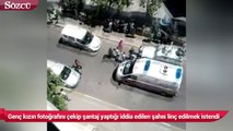 Genç kızın fotoğrafını çekip şantaj yaptığı iddia edilen şahıs linç edilmek istendi