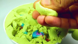 Very Satisfying Kinetic Sand Scooping Video - Sand & Slime