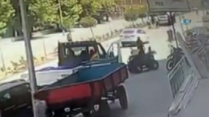 Otomobilin çarptığı yaşlı adam havada taklalar attı, o anlar kameralara böyle yansıdı