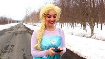 Frozen Elsa will be arrested! Spiderman, Pink Mayday / Parker, Anna & Joker, Real life