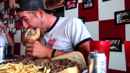 THE MONSTER TEXAS CHEESESTEAK CHALLENGE! (15,000+ CALORIES)