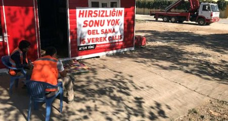 Gaziantepli İş Adamı Hazırladığı Afişle Hırsızlara İş Teklif Etti