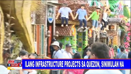 Ilang infrastructure projects sa Quezon, sinimulan na