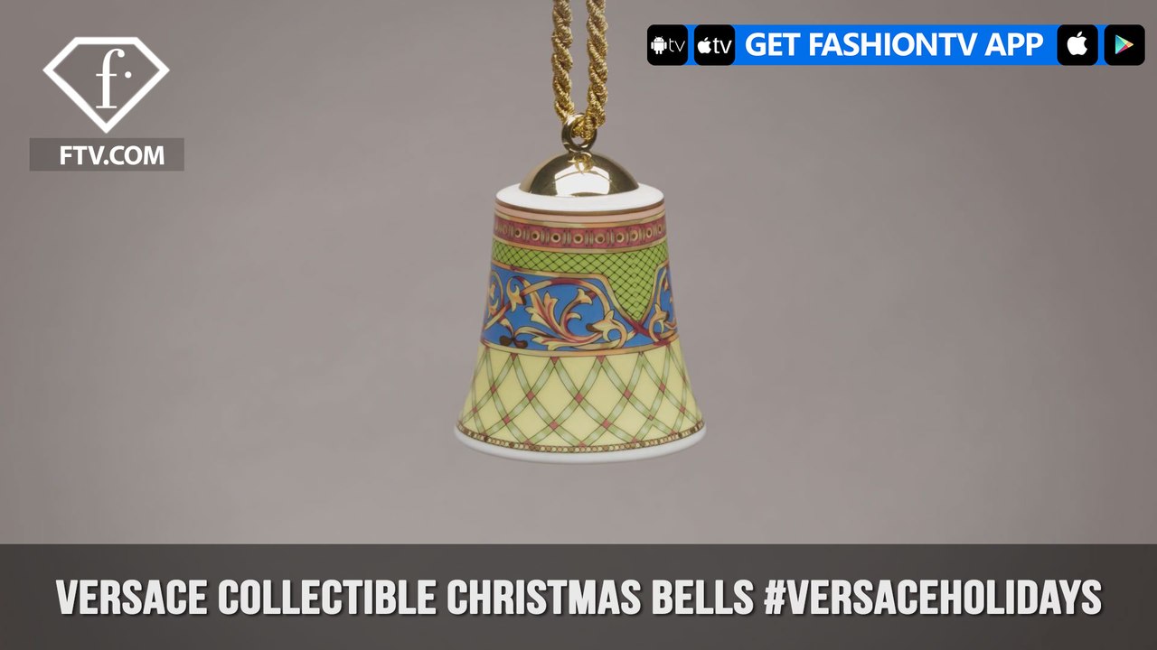 Versace Collectible Christmas Bells #VersaceHolidays Porcelain Ornaments | FashionTV | FTV