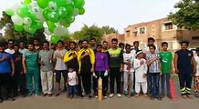 جشن آزادی کے موقع پر لاہور کے بچوں کا کرکٹ ٹورنامنٹ کا انعقاد اور قومی ترانے سے آغاز ۔۔۔