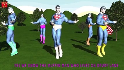 Do You Know The Muffin Man? SUPERMAN | Nursery Rhymes for Children | 3D Animation