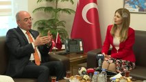 Siyasi partilerde bayramlaşma - DSP heyetinden MHP'ye ziyaret - ANKARA