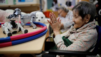 O trabalho dos robôs de companhia em asilos