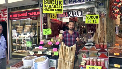 Aktar ve baharatçıların 'sucuk' mesaisi - KAYSERİ