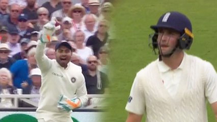 Download Video: India VS England 3rd Test: Rishabh Pant takes Stunning catch of Chris Woakes | वनइंडिया हिंदी