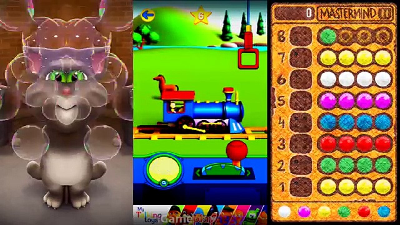 Talking Tom vs Talking Caillou vs My Gu Virtual Pet Colors Reion Compilation HD